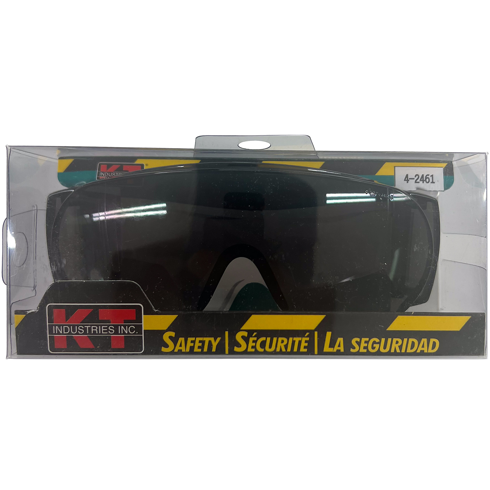 K-T Industries Visitor Safety Glasses — Tinted, Polycarbonate Lenses, Model# 4-2461